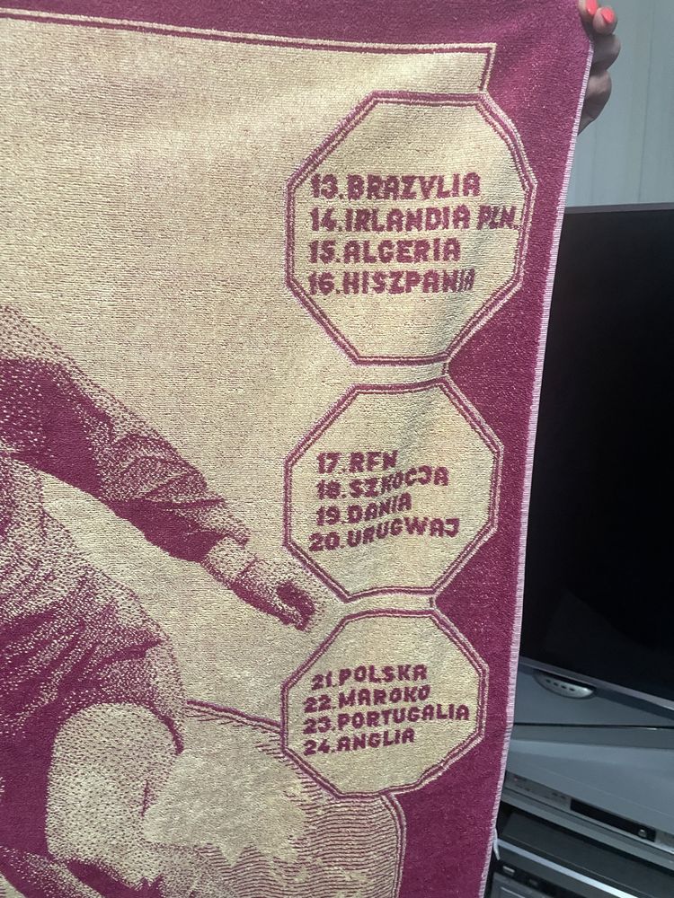 Unikalny ręcznik z mistrzostw swiata 1986