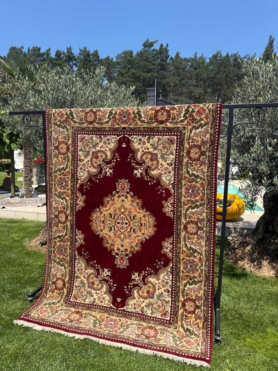 Dywan perski wełniany kaszmirowy Indo Tabriz 245x165 galeria 18 tyś