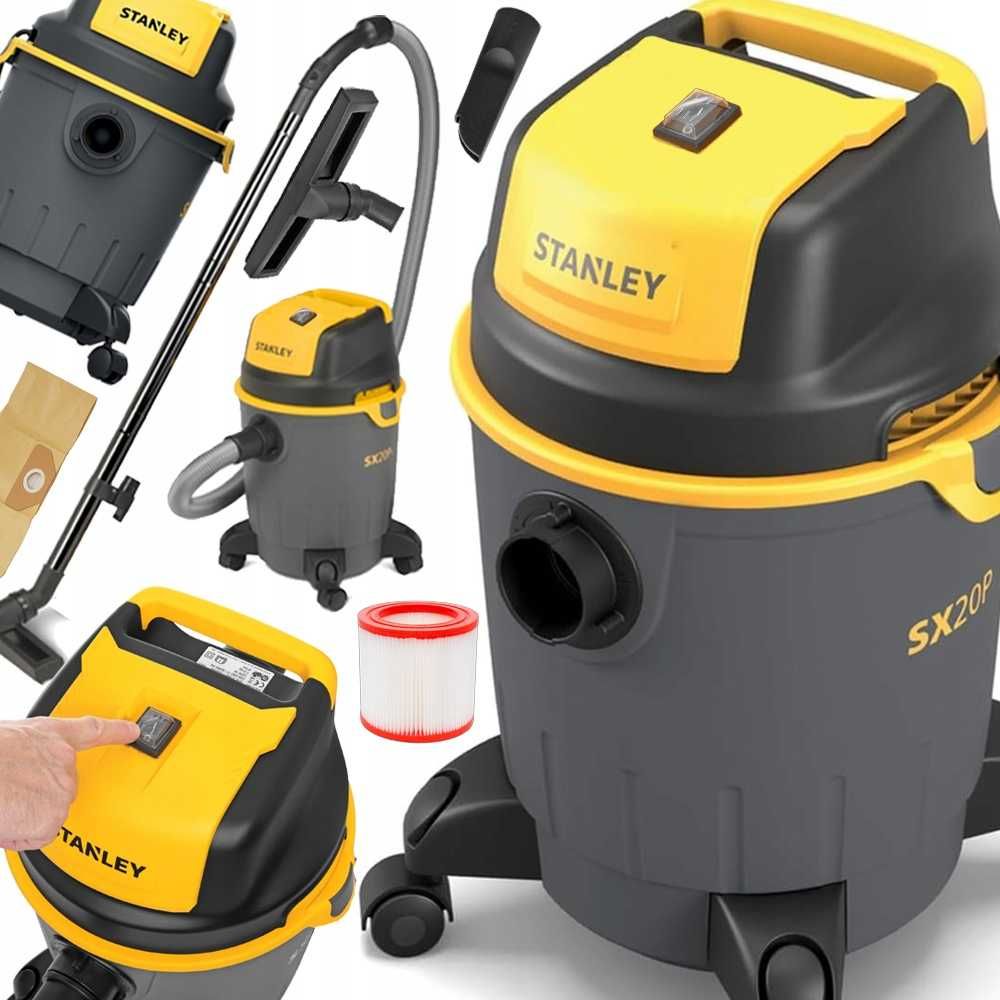 Промисловий пилосос 20 Stanley SXVC20PE 1200 Вт  / будівельний  Стенлі