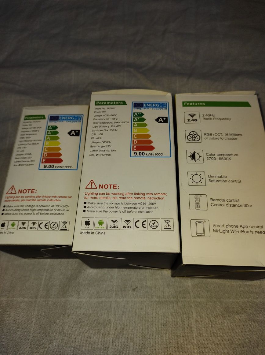 Mi-Light RGB+CCT, Dual White LED Bulb zarowka