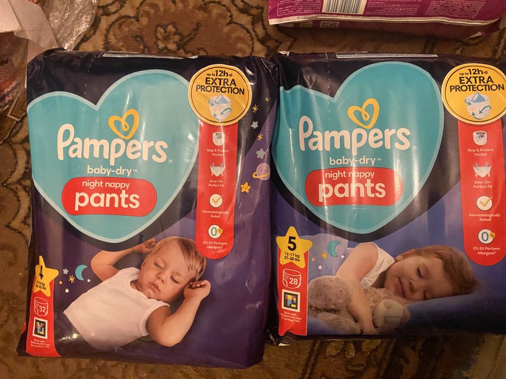 Памперсы трусики підгузки Pampers pants premium care 4 5 6 7 нічні