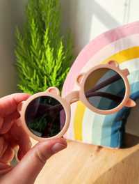 Okulary okularki dziecięce przeciwsłoneczne uv400 lenonki różowe