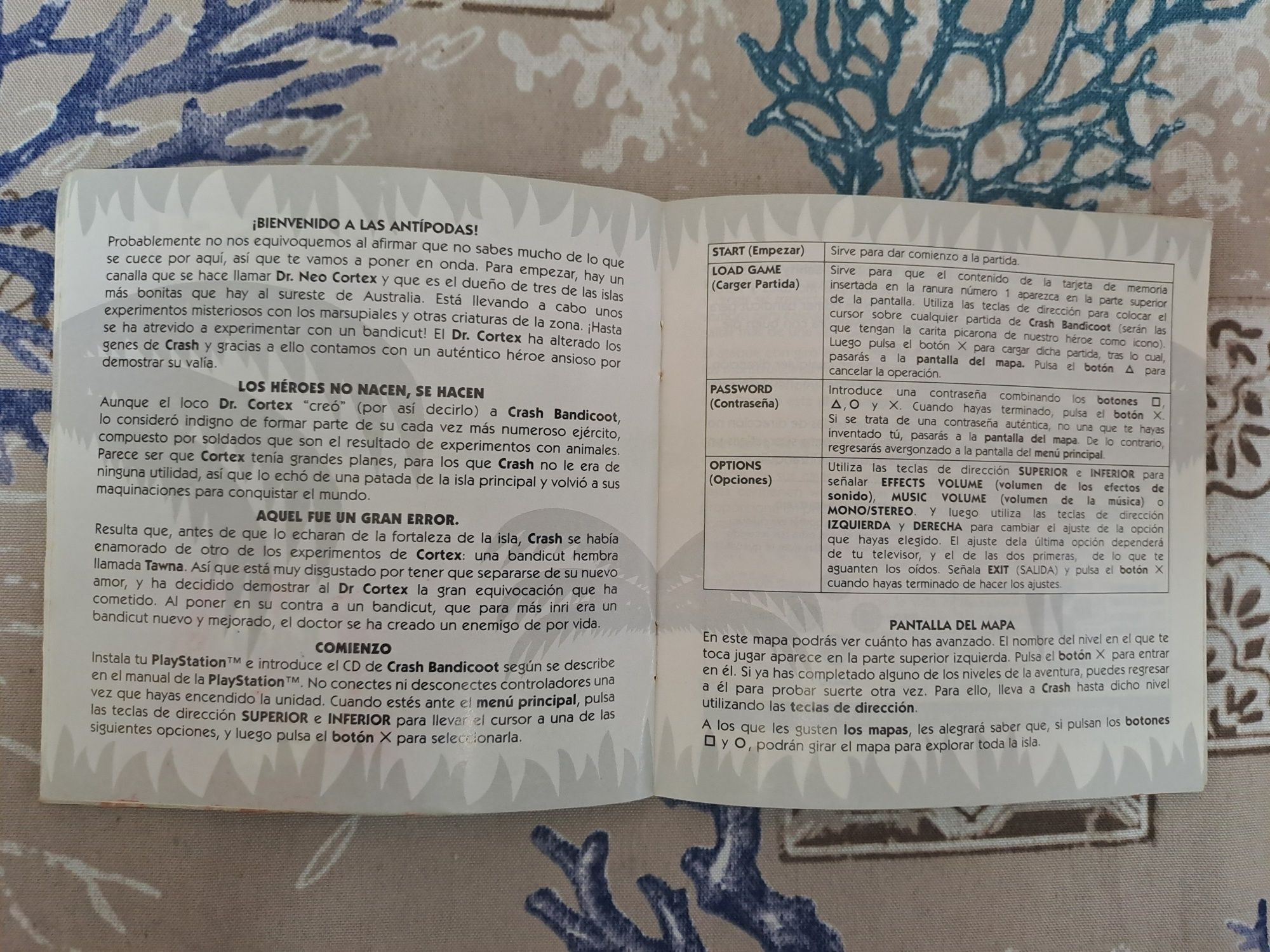 Manual original crash bandicoot ps1