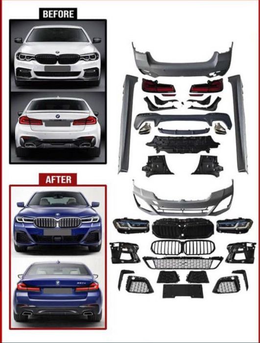 Обвес bmw g30 m5 f90 комплект обвеса стиль рестайлинг бмв г30 м5 ф90