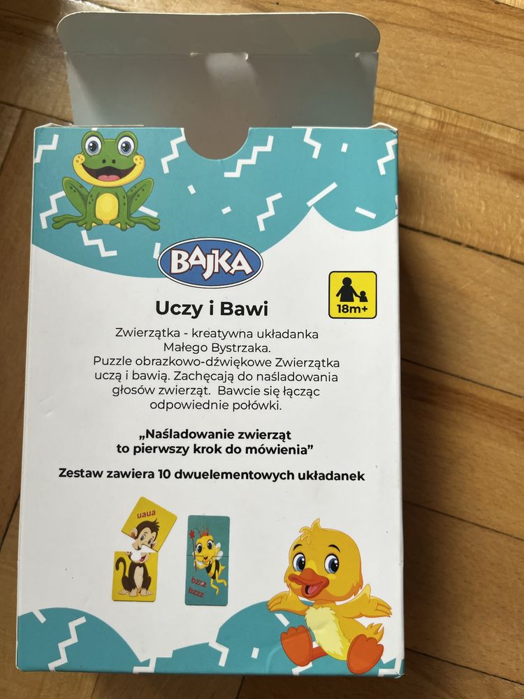 Puzzle zwierzątka i gra domino świnka peppa