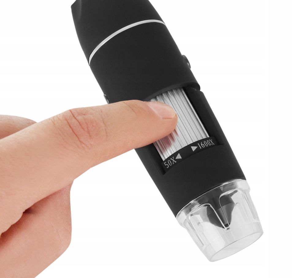 Mikroskop Cyfrowy Led Edukacyjny 1600x Duże Przybliżenie USB