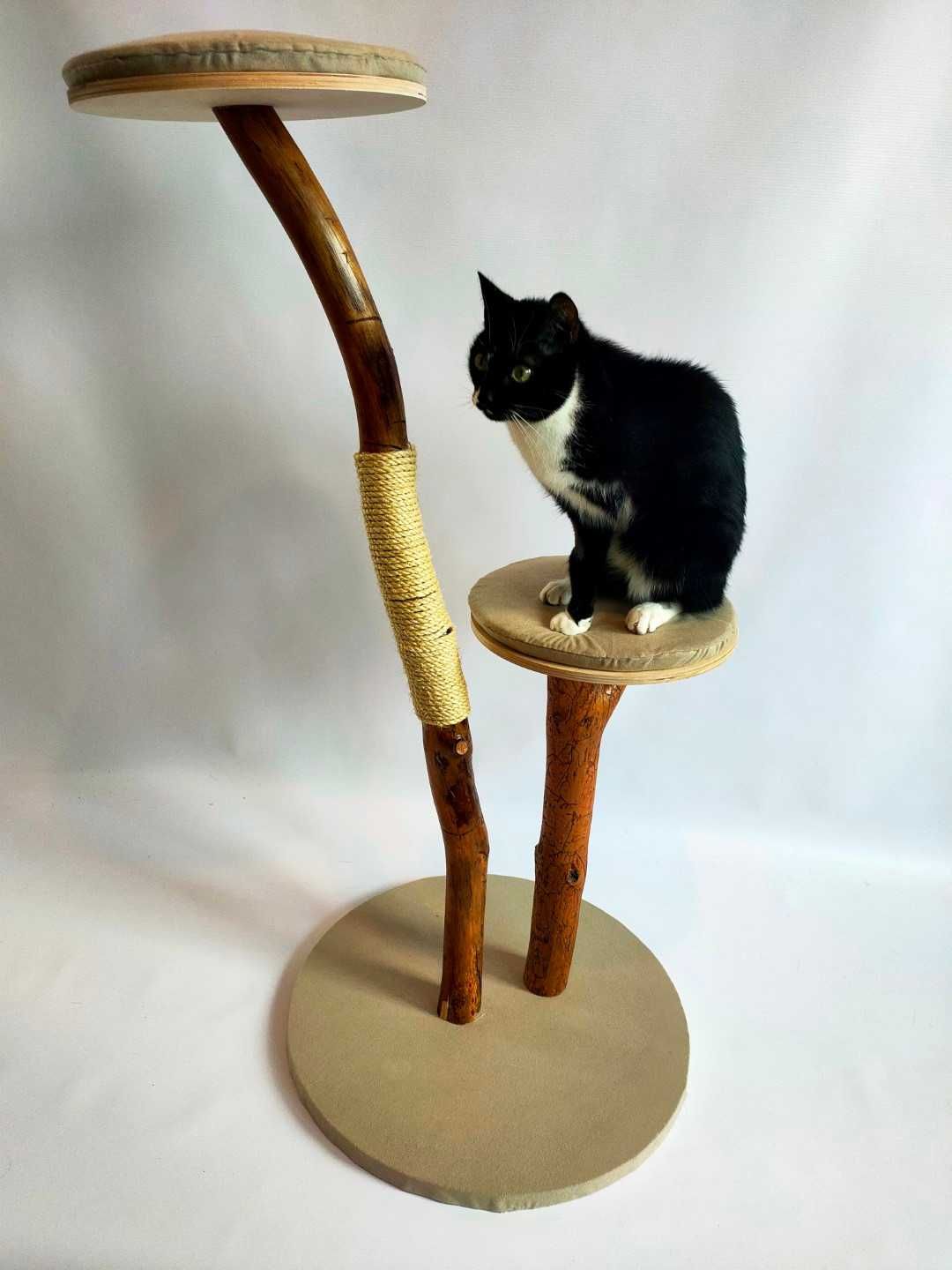 Naturalny drewniany drapak dla kota SOSNA 105cm