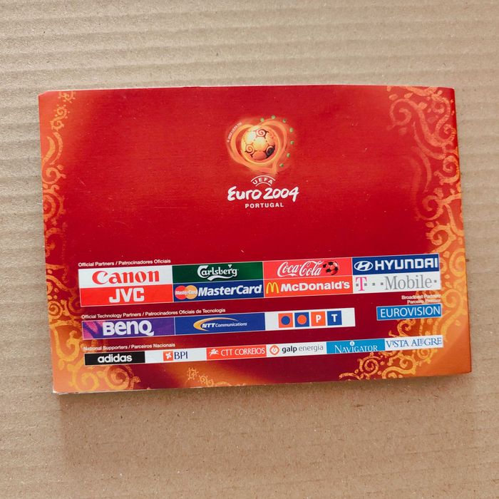 Selos coleção + FanBook Uefa Euro 2004 Portugal Memorabilia coleção