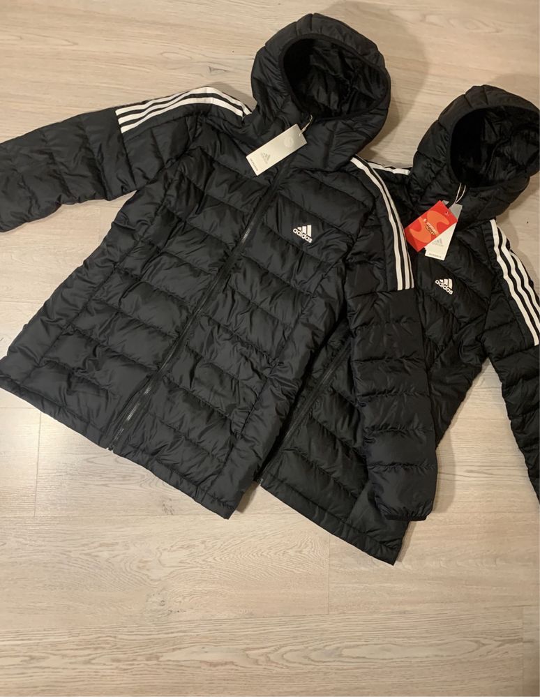 S i МКуртка ADIDAS Ess Parka пуховик пальто подовжена тоненька тепла