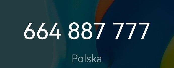 Złoty numer 664 - 88 - 77 - 77 idealny dla firmy.