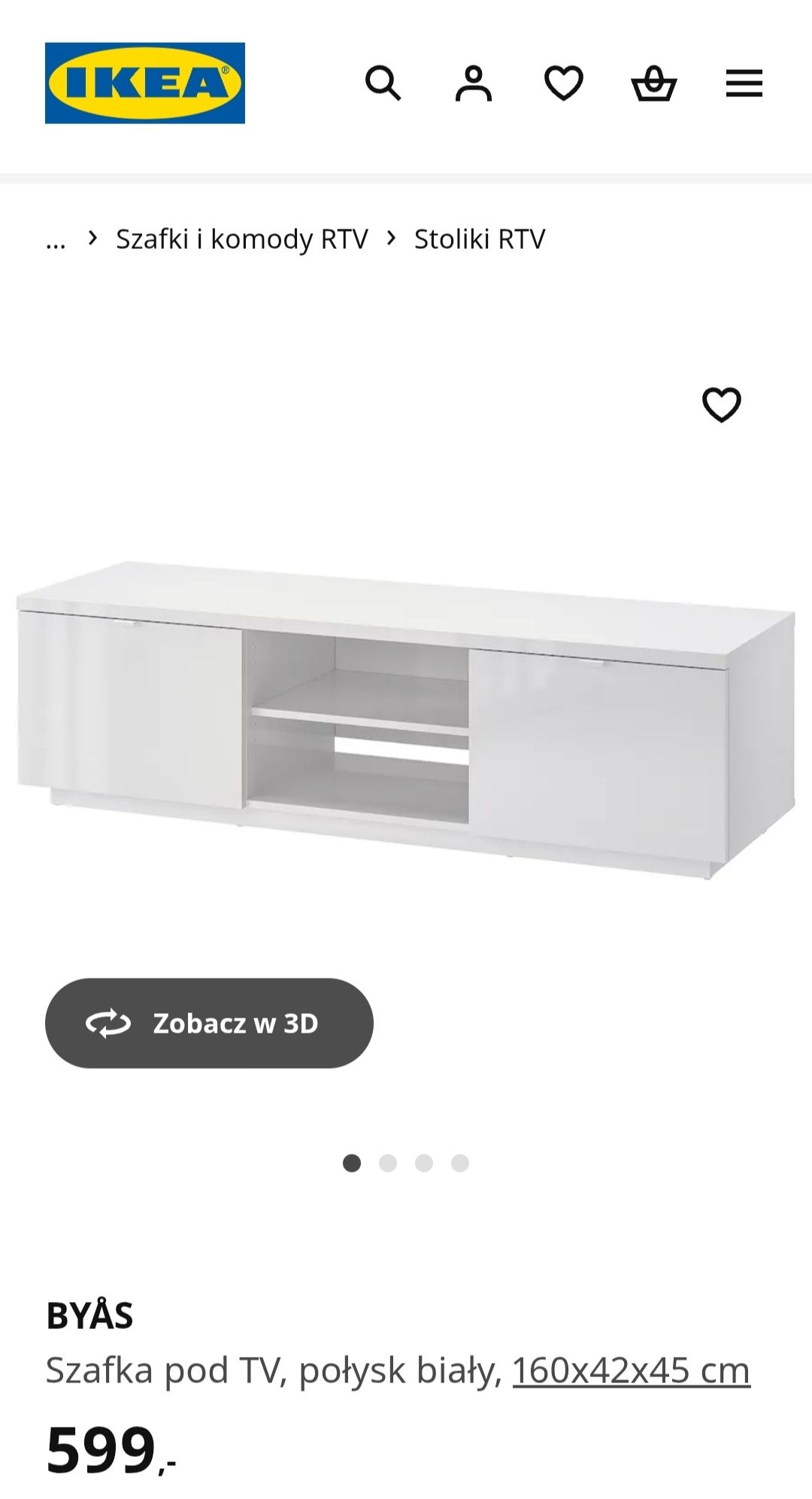 Szafka pod TV Byas Ikea