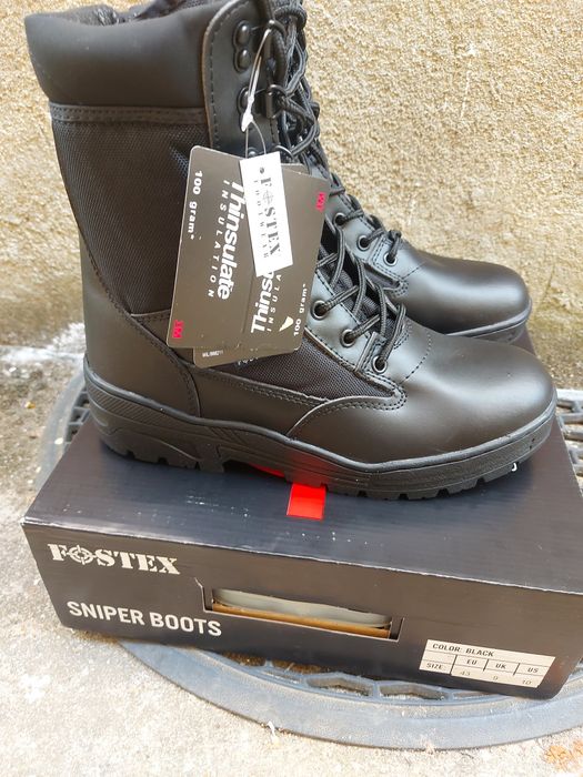 Botas FOSTEX pretas, ideais para vigilantes, PSP e GNR. Tamanho 43.
