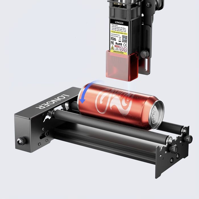 Acessorio para gravação de objetos cilindricos