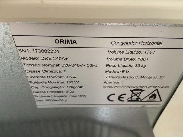 Arca congeladora Orima