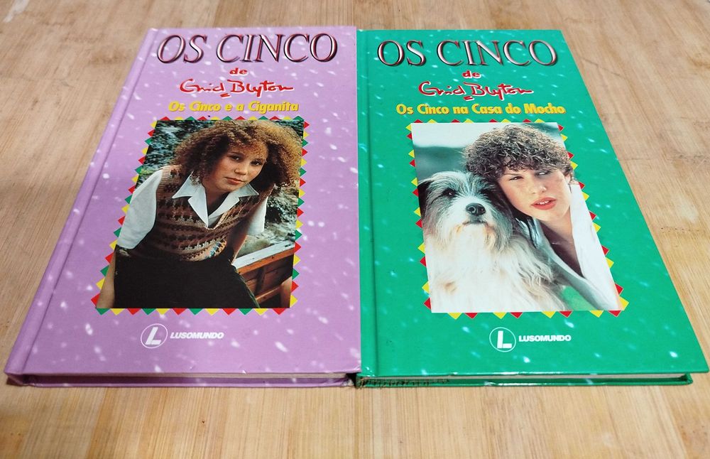 Livros antigos D´Os Cinco de Enid Blyton