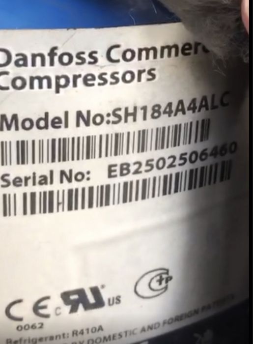Спіральний компресор Danfoss SH184A4ALC
