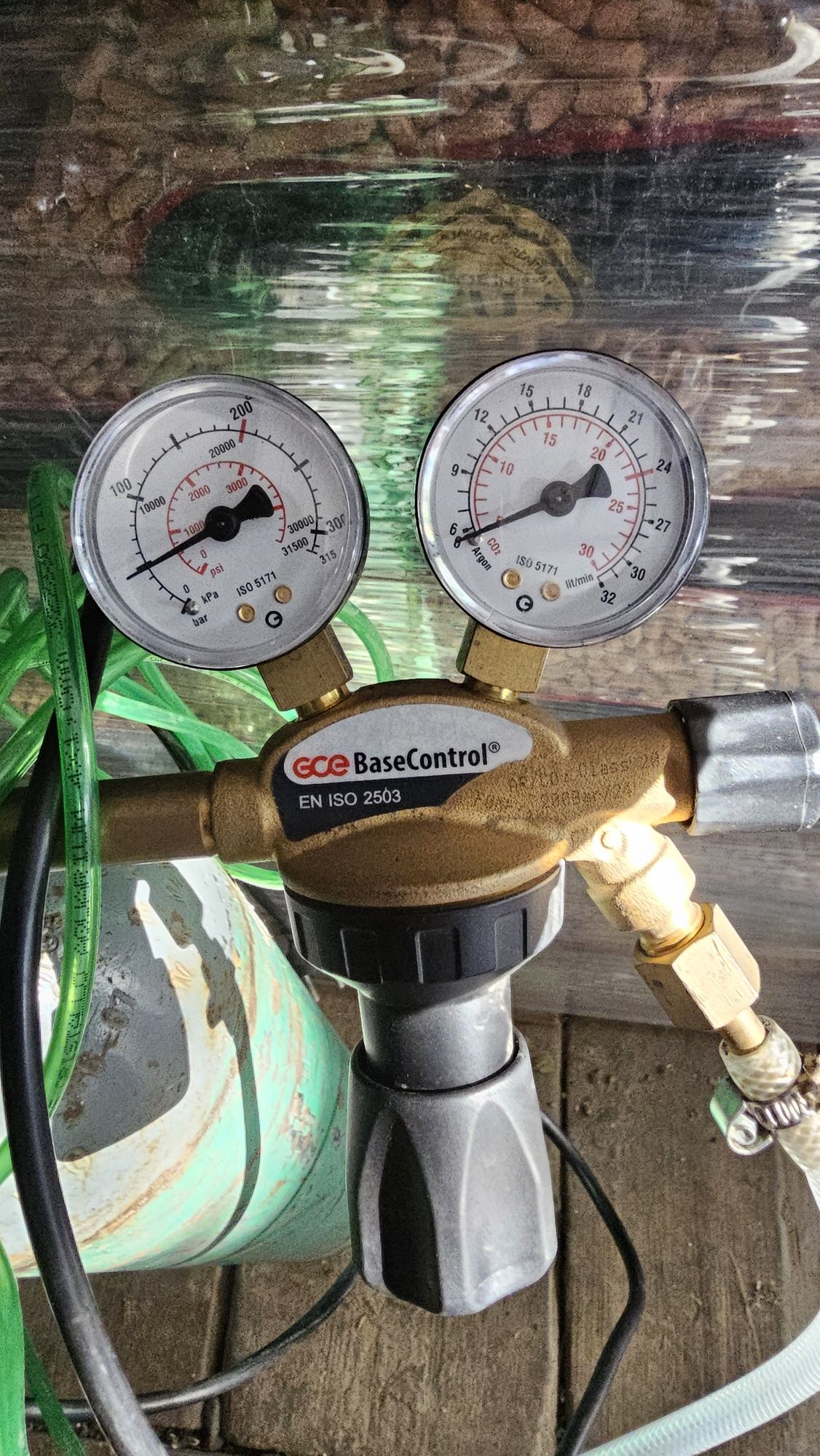 Butla co2 zestaw do akwarium z reduktorem i elektrozaworem