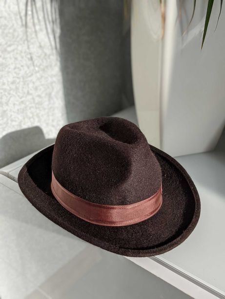 Шляпа мужская Карпаты головной убор фетровый 55 размер винтаж редкость
