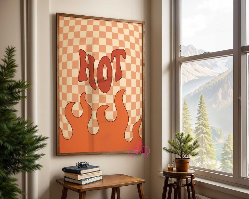 Plakat modernistyczny ,,Hot", 30x40