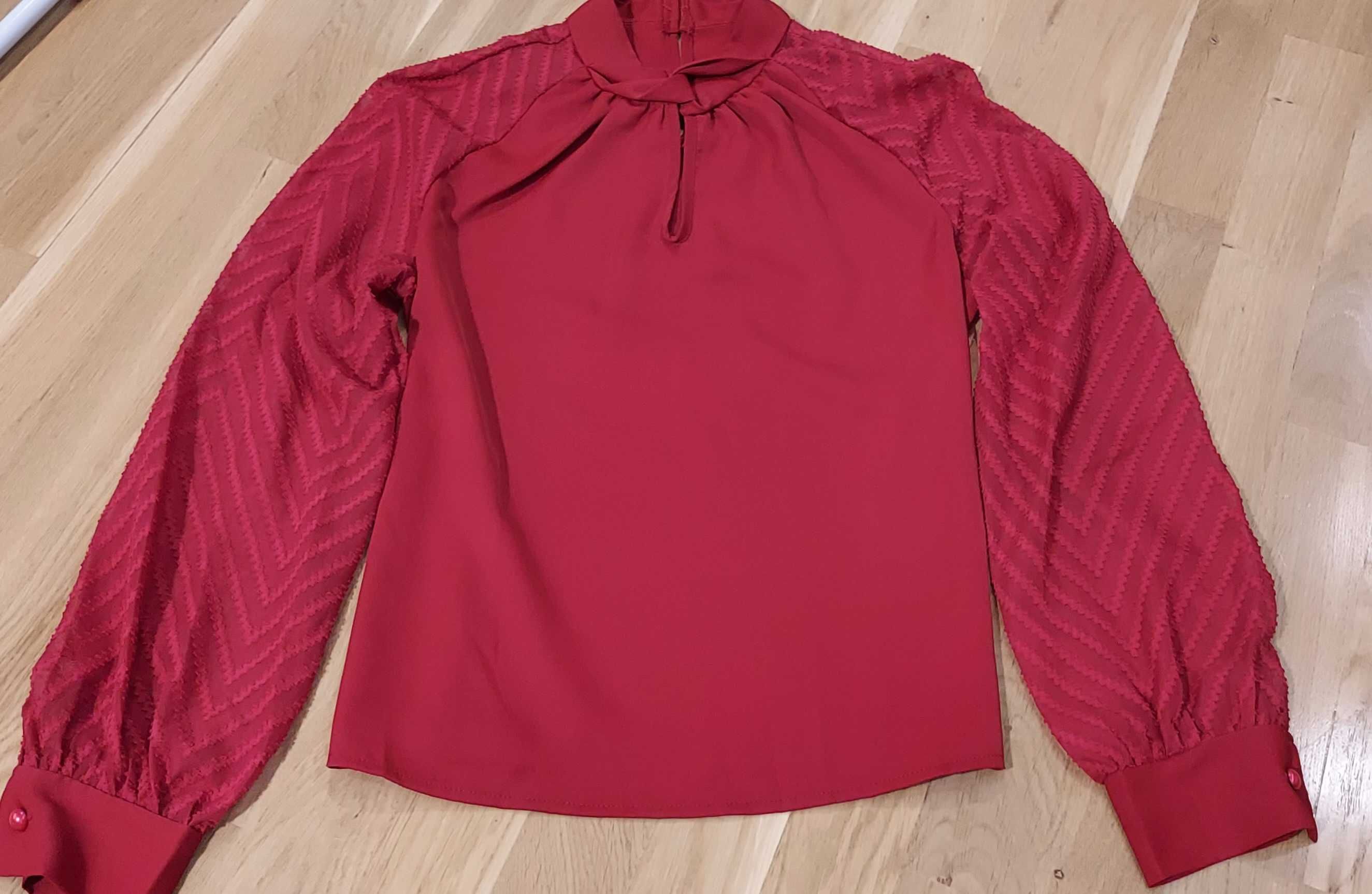 NOWA Bluzka koszula czerwona Shein S 36
