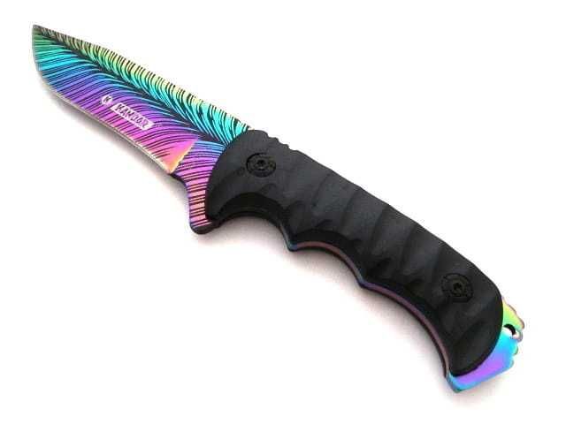 Nóż taktyczny cs:go rainbow fade kolorowy counter kosa KANDAR N-304D