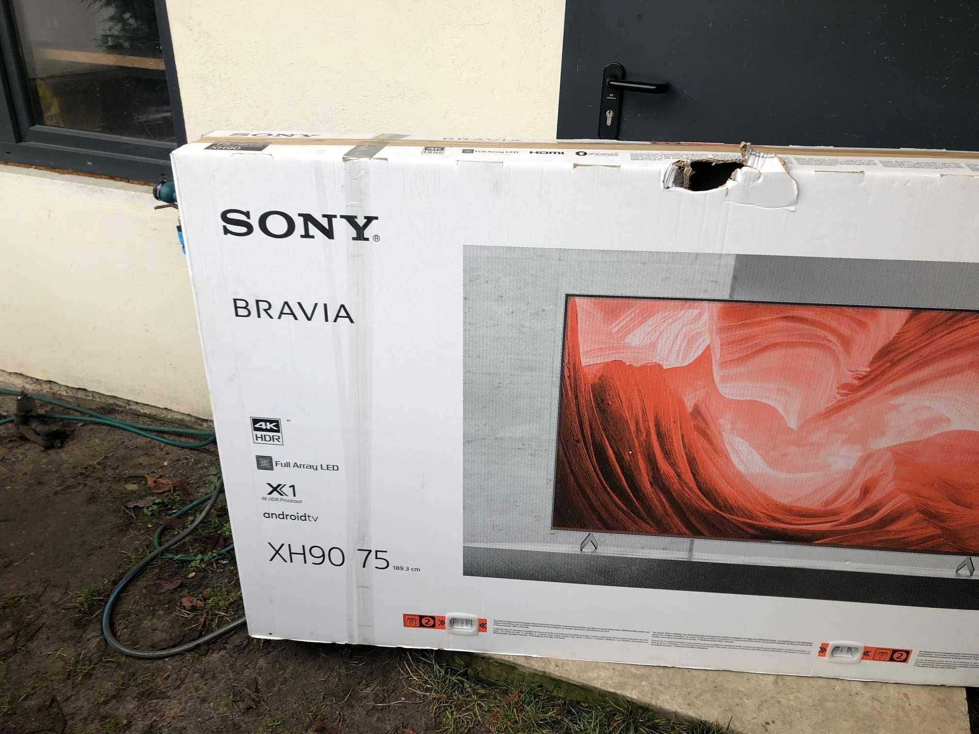 Pudło, opakowanie, karton po TV Sony 75"
