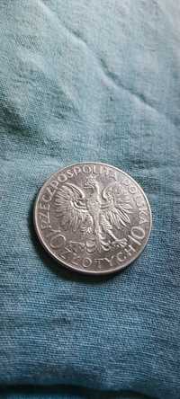 Srebrna moneta Sobieski 10zl 1933