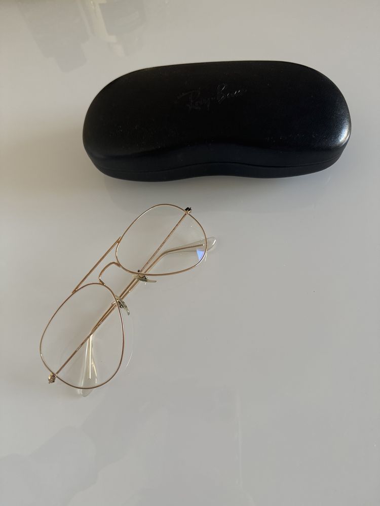 Ray Ban aviator do komputera (zerowki) złote