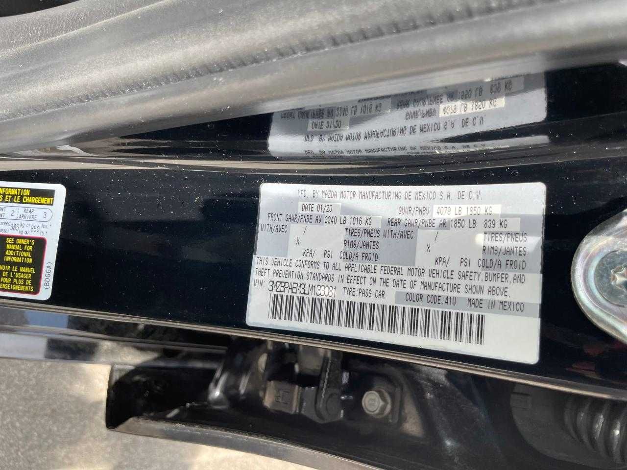 2020 MAZDA 3 Premium
