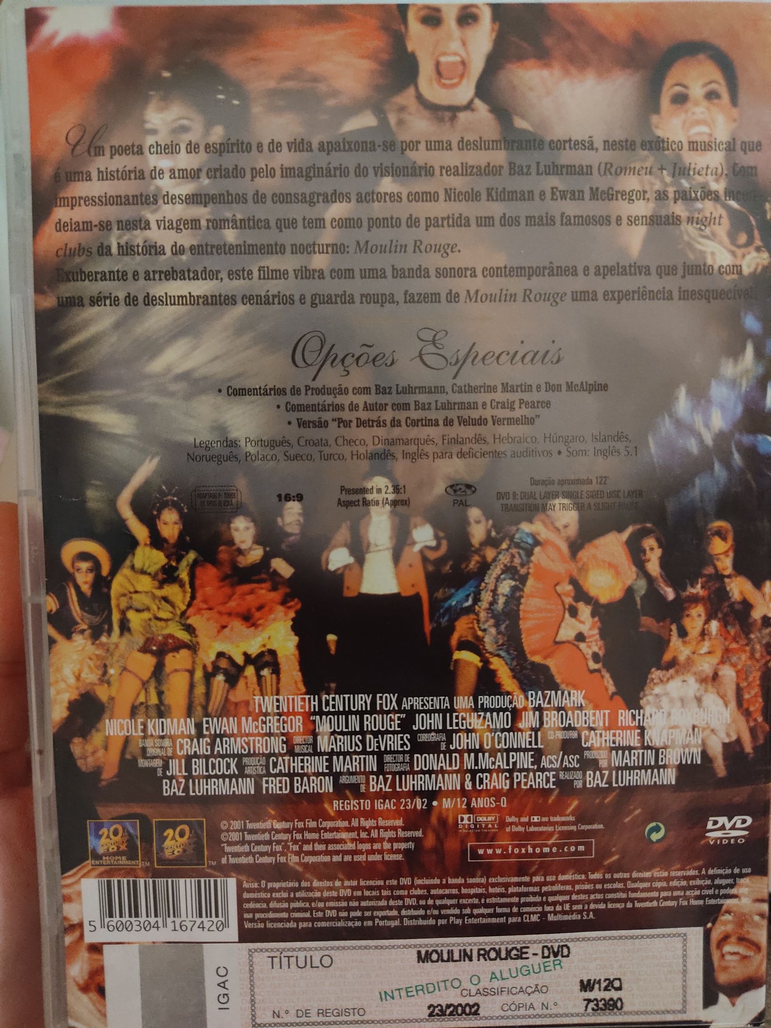 DVD Moulin Rouge Original