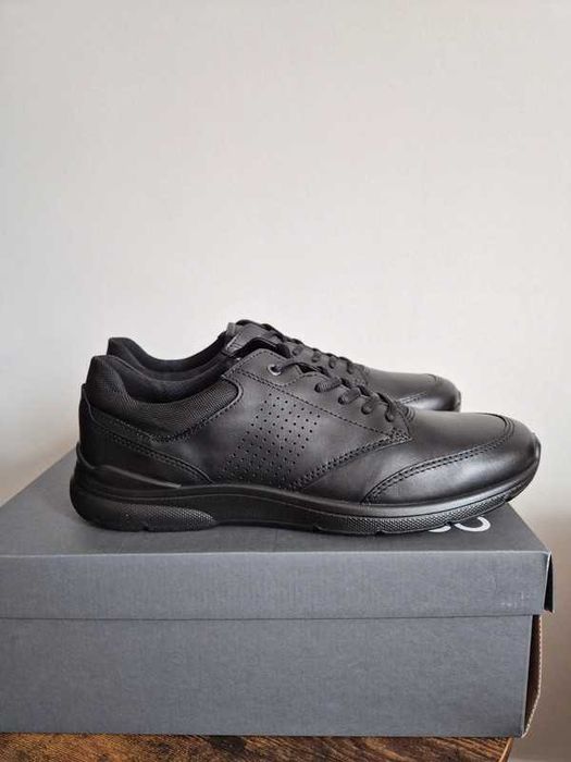 NOWE Buty męskie ECCO 46 czarne skórzane buty męskie wyjściowe