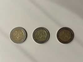 Monety 2 euro 3 szt.