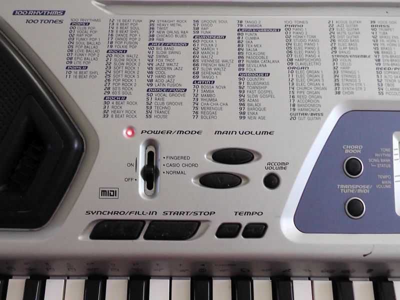 Casio CTK-481 + zasilacz i instrukcja EN