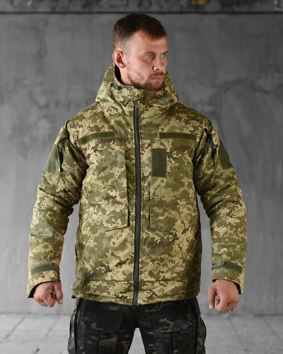Куртка бушлат військовий піксель зимовий утеплений тактичний зсу форма