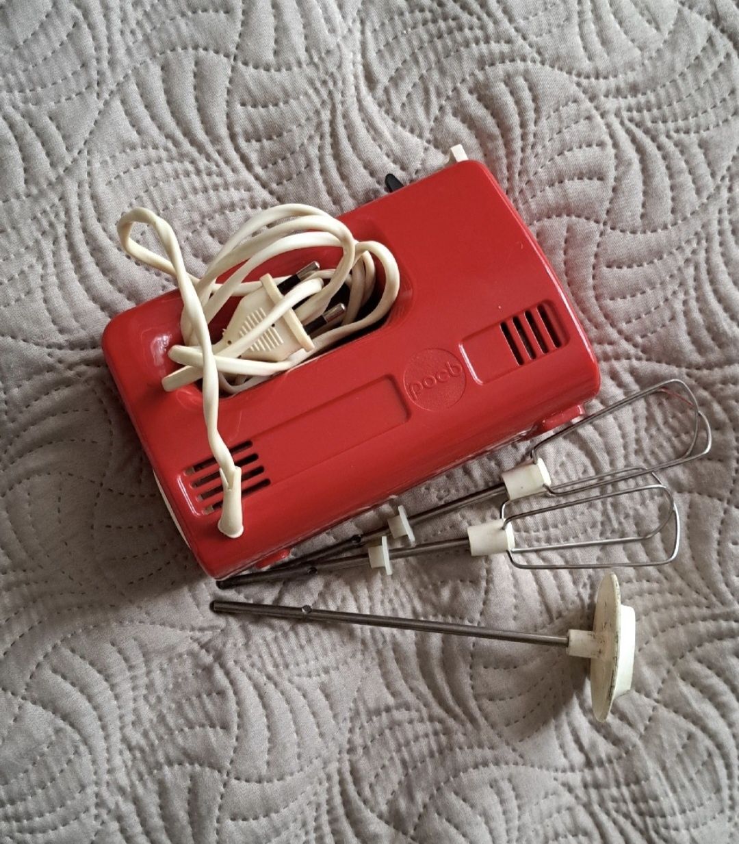 Vintage 2 robot kuchenny ubijak mikser z młynkiem PRL zabytek mieszadł