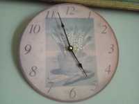 Zegar ścienny drewniany średnica 30cm