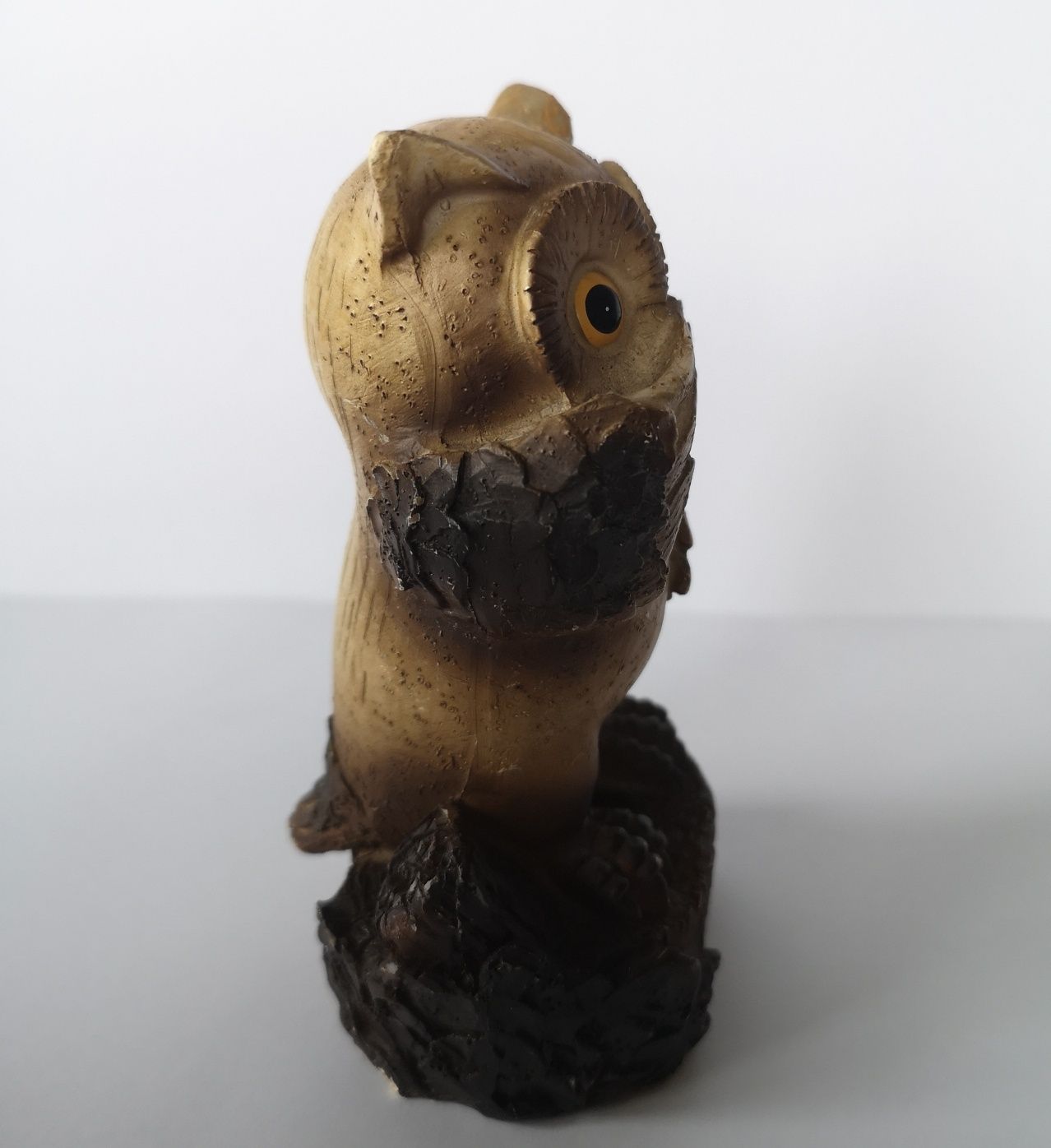 Figurka sowy z żywicy epoksydowej
