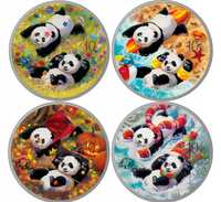 SET Chiny 10 Yuan 2022 Panda 4 pory roku - kolor