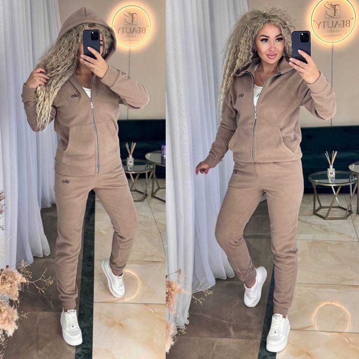 Жіночий теплий костюм фліс двосторонній | женский костюм модель 1005