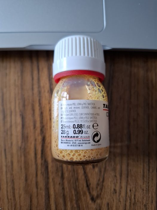 Tinta Tarrago pele tecido ou polipele dourada