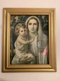Uniktowy obraz -Matka Boska z dzieciatkiem.
