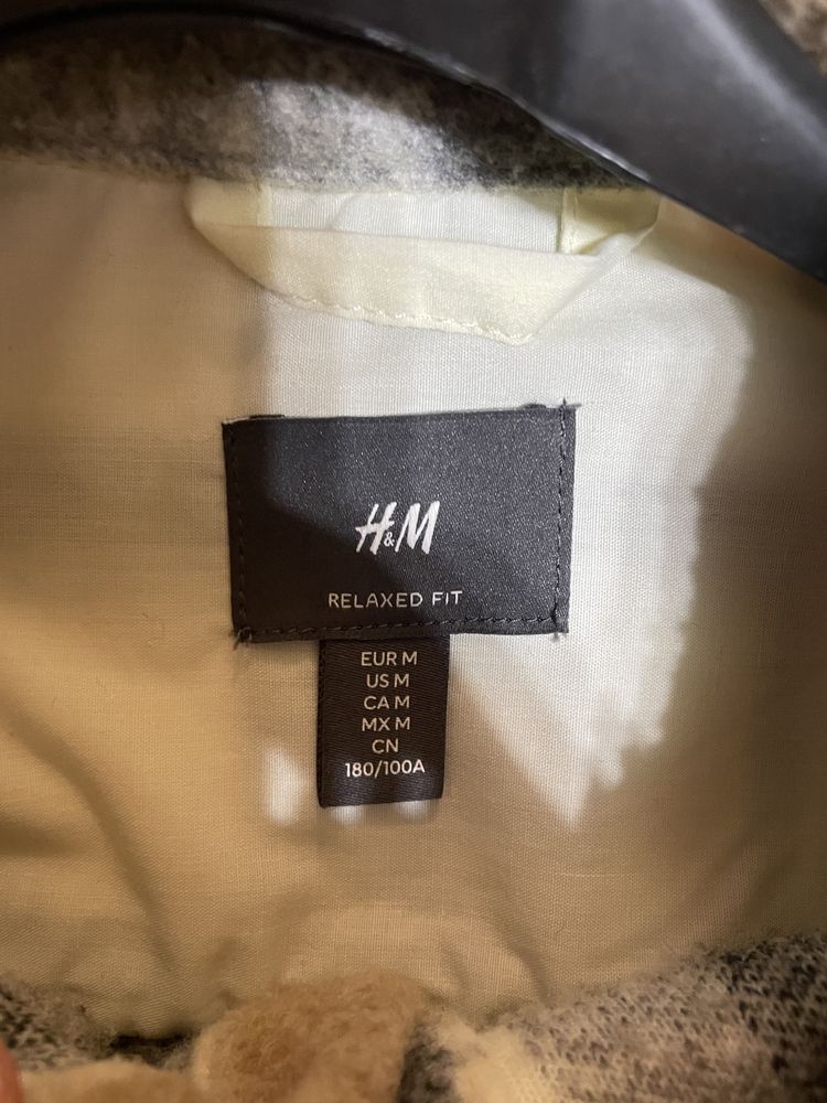 Kurtka h&m M brązowo-czarno-beżowa