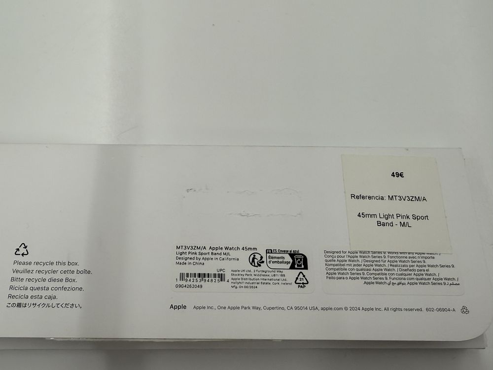 Pulseira APPLE WATCH 45mm Tam M/L