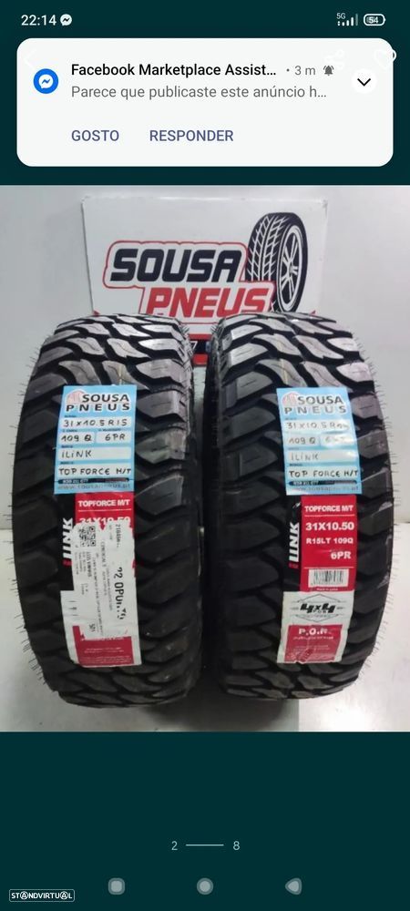 2 pneus novos ilink 265-70r17 oferta da entrega