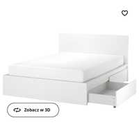 Łóżko Ikea MALM 4szuflady i materac