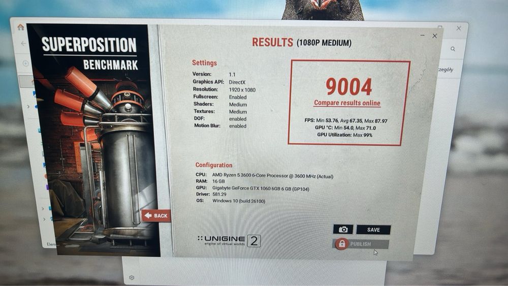 Komputer PC Ryzen 5 16GB RAM 256GB SSD + 1TB GTX 1060 6GB Win 11 Pro