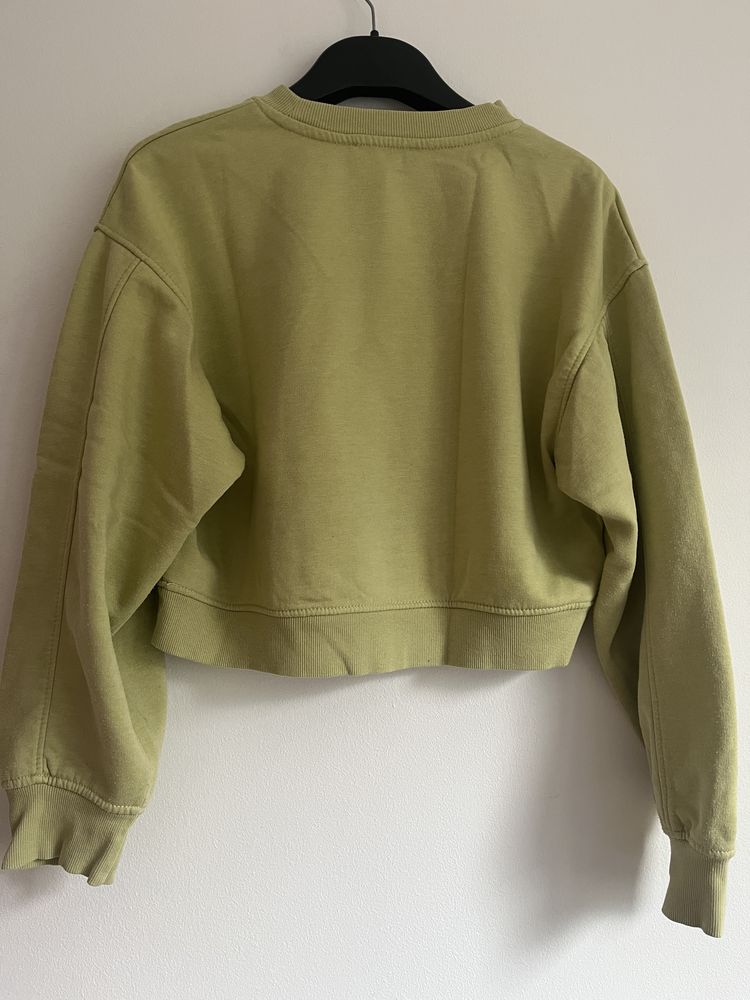 Bluza Zara rozmiar S 50% bawelna kolor oliwkowy