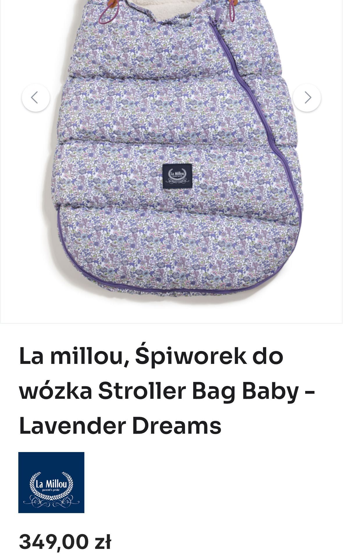 Śpiworek do wózka La Millou Lavender Dreams