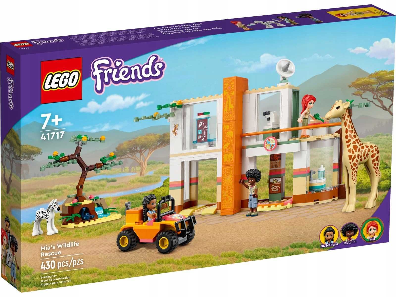 LEGO Friends 41717 Mia ratowniczka dzikich zwierząt - 430 elementy