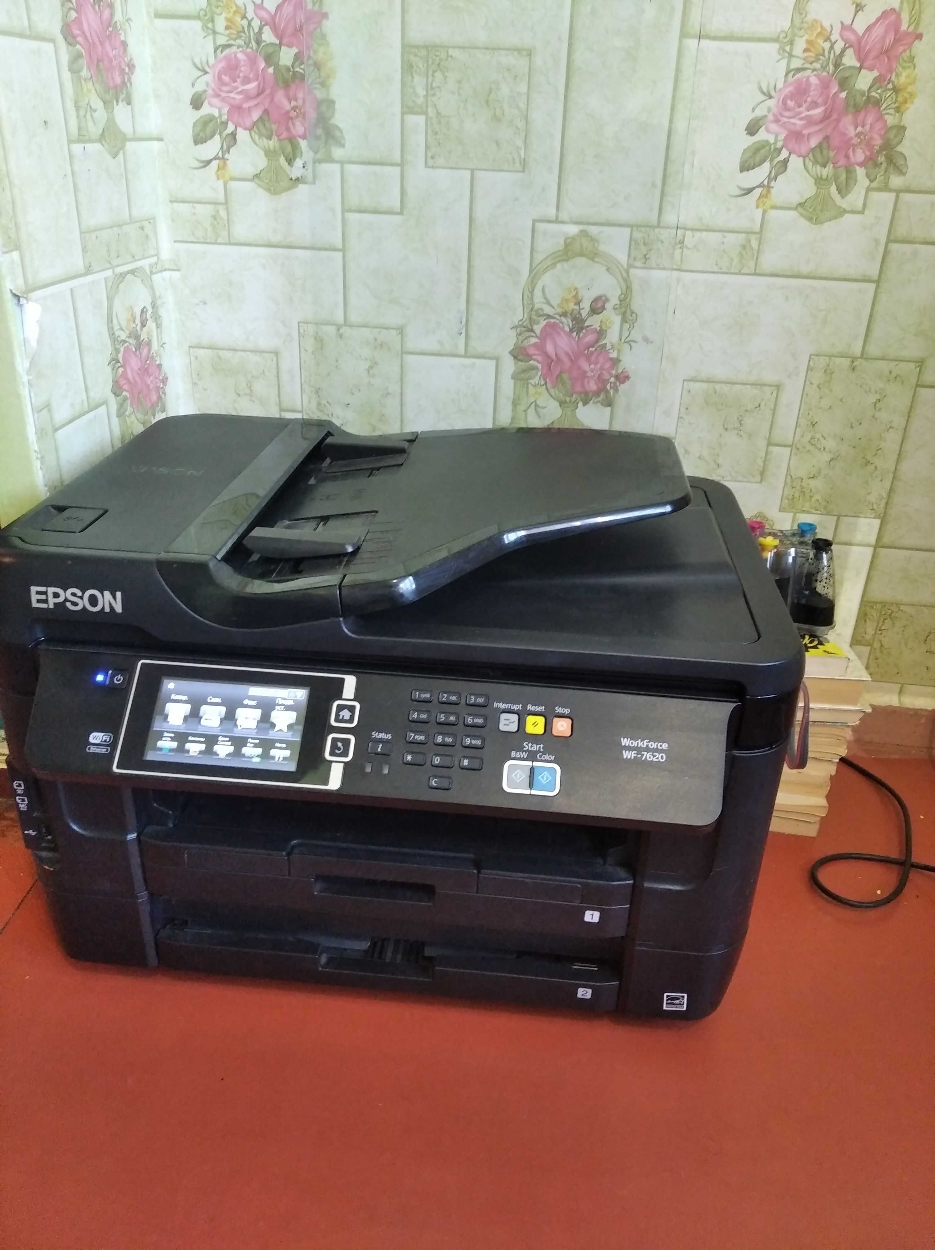 Многофункциональное устройство Epson WF-7620 СНПЧ для офис А3+ формат